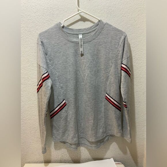Lorna Jane Athleisure Striped Long Sleeve Top Lightweight Yoga Pilates Size XS - Picture 4 of 8